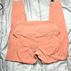 Rust colored lululemon align leggings